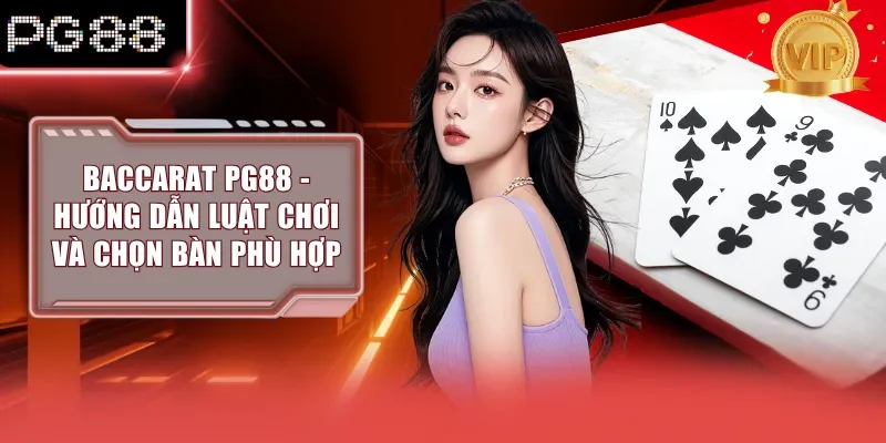 Baccarat PG88 - Hướng Dẫn Luật Chơi Và Chọn Bàn Phù Hợp