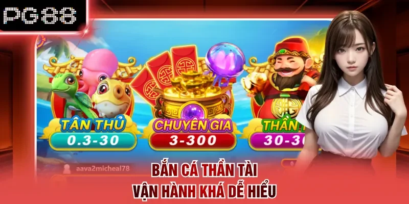 Bắn cá thần tài vận hành khá dễ hiểu