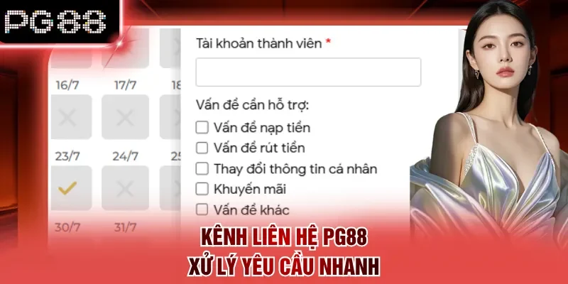 Kênh liên hệ PG88 xử lý yêu cầu nhanh