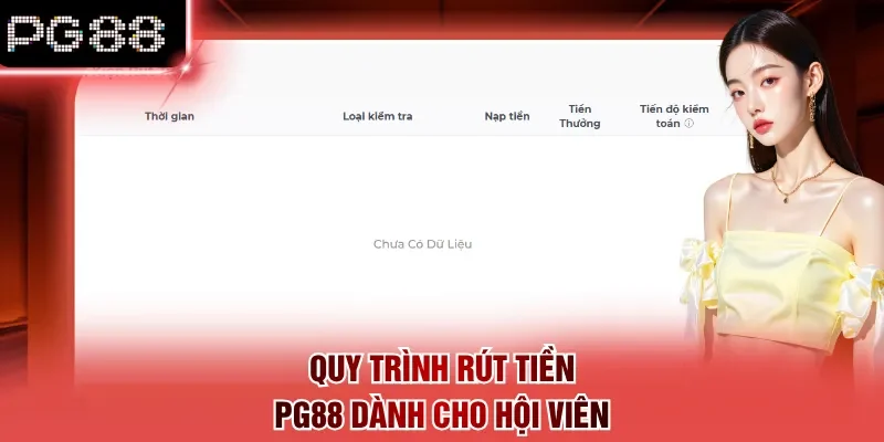 Quy trình rút tiền PG88 dành cho hội viên