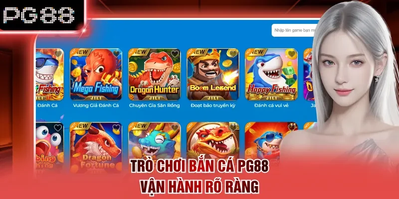 Trò chơi Bắn cá PG88 vận hành rõ ràng